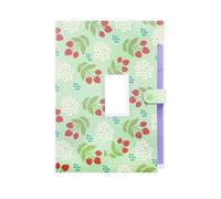 A4 Size File Holder Plastic Snap Closure Organizer Document Folder Floral Folders Accordion for Paperwork(Green)