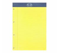 A4 Size Refill Pad Pre Punched Pages Feint Ruled Lined Paper Legal Pad Notepads for Student Office or School (Top Bound, 50 Sheets)