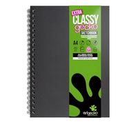 A4 Sketch Book Artgecko - Hardcover Spiral Bound, 80 Pages (40 Sheets) 200gsm Thick Paper Drawing Pad, A4 Sketchbook for Sketching, Drawing, Pencil & Charcoal, Ideal for Artists, Art Projects
