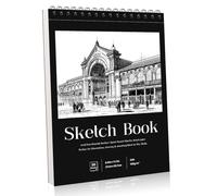 A4 Sketch Book, Hardcover Spiral Bound, 50 Sheets, 100gsm Paper
