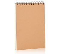 A4 Sketch Books, 160gsm Drawing Pads, Spiral Bound Art Paper With Hard Back Cover, 120 Pages Acid Free Sketchbook