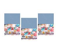 A4 SketchBook, Sketchpad, Scrapbook, Sugar Paper Premium for Artists Drawing Scrapbooking Sketching & Mixed Media -Ideal for Arts Crafts Professional & Student Use School Projects (3, A4 Shugar Paper)