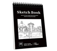 A4 Sketchbook, Spiral Bound Sketch Book Hardcover, 100GSM Acid Free Art Sketchbook Sketch Pad Art Drawing Paper for Drawing Mixed Media, 100 Sheets / 200 Pages (A4)
