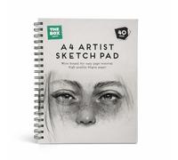 A4 Sketchpad 40 Sheets Sketchbook with 90gsm Thick Paper Wiro Bound Drawing Pad for Easy Page Removal Art Sketching Pad for Kids Artists Sketching Doodling Painting & Creative Use (1pc)