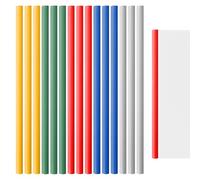 A4 Slide Binders,15PCS 5 Colors Binding Bars Slide Grip,Plastic Spine Bars,Sliding Paper Binder for Report Cover Office Document Study and School Office Documents Classification
