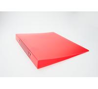 A4 Slim Red Translucent Ringbinder by Janrax