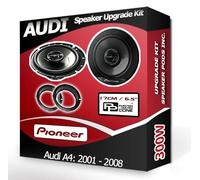 A4 Speaker upgrade Front Door Pioneer car speakers 6.5" 17cm 300W