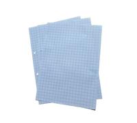 A4 Square Grid Exercise Paper, 10mm Grid, 500 Sheets, 75gsm, Blue Lines