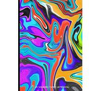 A4 Squared Paper Notebook: Composition Grid Paper Notebook For Students - Math, Physics, Chemistry, Other Science Classes Exercise Book Summer Marble Edition