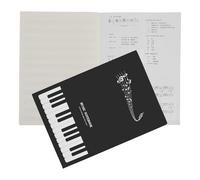 A4 Staff Music Notebook Two Pack for Piano Practice and Writing