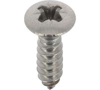 A4 Stainless Steel Countersunk Pozidrive Pan Head Screw 4.2 mm x 16 mm, DIN 7983, Pack of 20