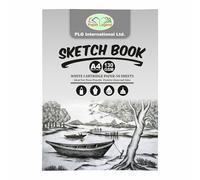 A4 Staple Bound Sketch Book 50 Sheets/100 Pages Drawing Pad for Artists Soft Cover 130gsm White Mixed Media Cartridge Paper Sketch Pad Art Book Drawing Book 11.7" X 8.3" Stationery Supplies (A4)