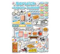 A4 Sticker Sheet Berwick-Upon-Tweed Vinyl Stickers - Caravan Beach British Holiday Travel Resort Family Break Park Lodge Scrapbook #85256