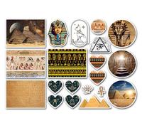A4 Sticker Sheet Egyptian Vinyl Stickers - Hieroglyphics Ancient Men Women Kids Hobbies Hobby Travel Scrapbooking Journal Decor Gift #82183