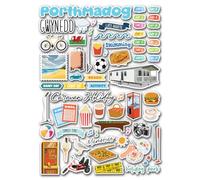 A4 Sticker Sheet Porthmadog Vinyl Stickers - Wales Caravan Beach British Holiday Travel Resort Family Break Park Lodge Scrapbook #85260