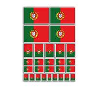A4 Sticker Sheet Portugal Flags Vinyl Stickers - Portuguese Country Europe World National Flag Vacation Travel Holiday Car Aesthetic #80028