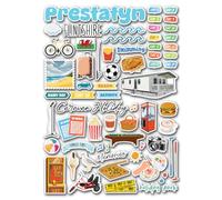 A4 Sticker Sheet Prestatyn Vinyl Stickers - Wales Flintshire Caravan Beach British Holiday Travel Resort Family Break Park Scrapbook #85263
