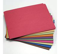 A4 Sugar Paper Bright Colours 100 Sheets in Assorted Colours, Great for Kids Arts & Crafts, Drawing, Painting & Scrap Booking 29.7 x 21.00 cm Sheet Size.