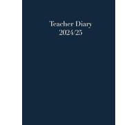 A4 Teacher Diary Planner - Dark Blue - Organisation - Academic Year September-August