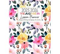 A4 Teacher Lesson Planner 2025-2026: July 2025 to June 2026 - robust A4 layout, grade record, lesson planning, student information pages