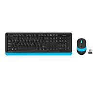 A4 Tech FG1010 2.4G Q Turkish FN Multimedia Keyboard + Optical 2000DPI Mouse Black/Blue Wireless Set
