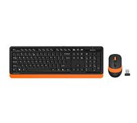 A4 TECH FG1010 2.4G Q Turkish FN Multimedia Keyboard + Optical 2000DPI Mouse Black/Orange Wireless Set