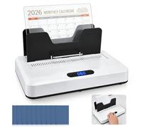 A4 Thermal Binding Machine, 700W Book Binder Machine, 600 Sheets Including 10 Binding Lids, 3 Time Settings, No Preheating with Cooling Slot, for A4 Letter Size Business Documents, Office