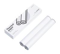 A4 Thermal Paper, 2 Rolls High Definition Thermal Paper Roll, 21 x 29.7 cm Thermal Printer Paper for MT810 Thermal Printer for Travel, Home, Photo, Invoice, Contract, 50 Sheets/Roll