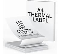 A4 Thermal Paper(Folded), 100 Sheets 210mm × 297mm Continuous Printing Paper, Compatible with M08F, MT800, MT800Q Portable Thermal Printer, for Travel or Home Work, Picture, etc