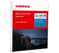 A4 Thick 300Gsm Photography Paper -300sheets High Glossy Super White Inkjet Paper for Inkjet Picture Printing Hartwii