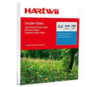 A4 Thick Photo Paper Double Sides High Glossy Printing 300Gsm - 200sheets Both Sides Glossy Inkjet Paper Super White Hartwii