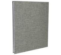 A4 Three Ring Binder with Sleeves, Hardcover Linen File Folder | Documents, School Archiving, Recipes and Photos, Sleek Minimalist Design, Easy Page Adding