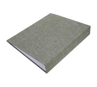 A4 Three Ring File Binder with Linen Cover for Documents | Multipurpose Secure Page Holding, for Professionals and Students, Home Archiving, Planners and Tests
