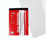 A4 Tracing Pad - 90 gsm - 30 Sheets High Quality - Semi-Transparent Paper - Suitable for Pencils and Ink Pens - Ideal for Students and Professional Artists