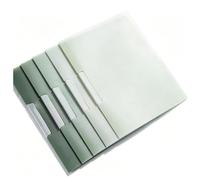 A4 Transparent Rotate Folder Side Open Button folders | Folder for Reports from the Meeting on Student Exam Paper Archiving