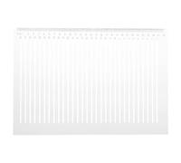 A4 Transparent Straight Line Stencil Ruler, Envelope Addressing Guide Template, 30-Line Calligraphy Stencil for Writing, Drawing, Labelling, Scrapbooking, Wedding Invitations & Office Stationery