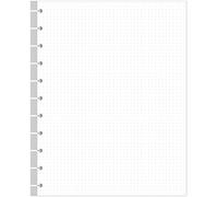 A4 TUL Discbound Dotted Refill Paper, 11-Disc Dot Grid Filler Paper, 100Sheets / 200Pages, 100gsm White Paper, 8.5'' x 11''
