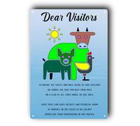 A4 UV Printed Livestock Safety Sign - Keep Dogs on Lead | Aluminium Composite, 297x210mm, Animal Safety Notice for Farmers & Landowners | Pre-Drilled Holes