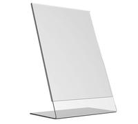 A4 Vertical Design L-Shape Transparent Acrylic Label Sign Holder