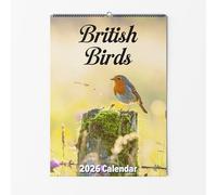 A4 Wall Calendar - Choice Of Sizes - British Birds Calendar - Stunning Bird Images And Wildlife Humour 2026