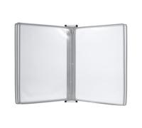 A4 Wall-Mounted File Display Rack 5 Page Flip Folder Grey