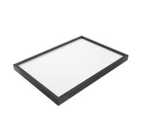 A4 Wall Mounted Poster Frame in Aluminum Alloy with Flip Cover | Black Rectangle, Slide-In Loading, Mounting Hardware Included, for Wayfinding Signs, Artwork, Property Management