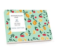 A4 Watercolour Paper Pad, 300 GSM Cold Press, 30 Sheets | Cotton Paper, Double-Sided Sheets, One-Side Glued, For Watercolour, Drawing And Mixed Media