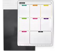 A4 Weekly Planner Magnetic Whiteboard Dry Wipe to Do List Meal Shopping Notes