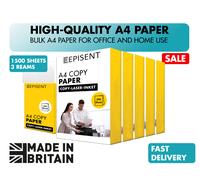 A4 White Printer Copier Paper 80gsm - 1-10 Reams, 500 Sheets Jam-Free Office UK