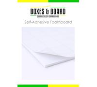 A4 White Self-Adhesive Foamboard - 5mm Thick - Craft Mounting Board for Signs, Displays & Artwork (10 Sheets)