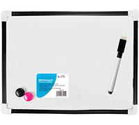 A4 Whiteboard with Pen, Eraser & 2 Magnets - Mini Magnetic Dry Wipe Board for Kids & Adults - Portable Desk Whiteboard for Home, Office & Wall - Reusable Memo & Planning Board