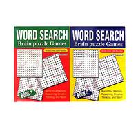 A4 Word Search Puzzles Set of 2 Books - Over 130 Puzzles and Solution Large