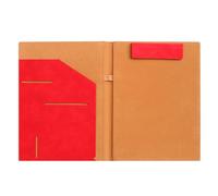 A4 Writing Case with Magnetic Closure Business Folder Multifunctional Leather Clip Board Conference Folder for Office
