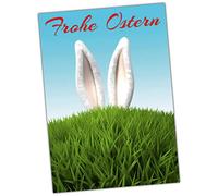 A4 XXL Easter Card Rabbit Ears with Envelope - Funny Premium Folding Card for Dear Colleagues Friends Relatives - Happy Easter Card by Breitenwerk